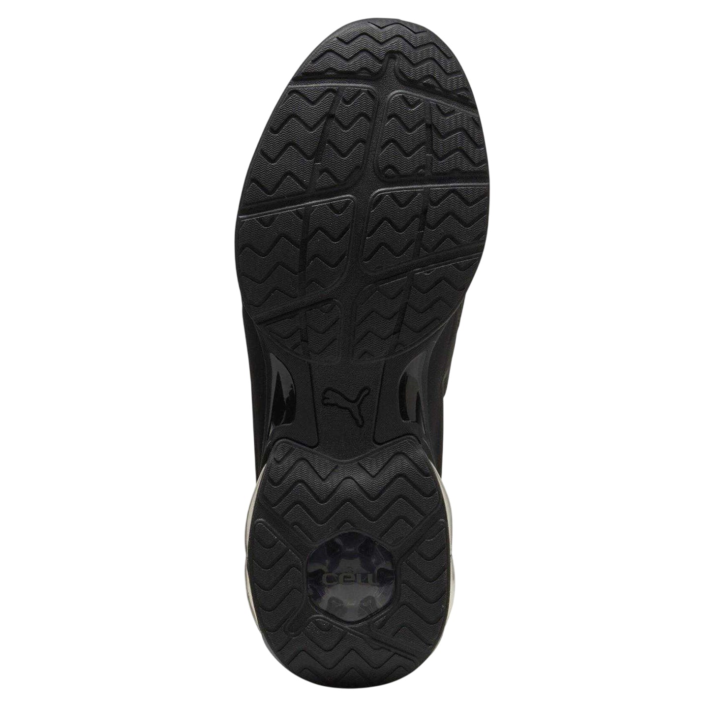 Triple Black - Back - Puma Mens Meza Logo Trainers
