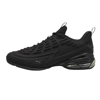 Triple Black - Side - Puma Mens Meza Logo Trainers