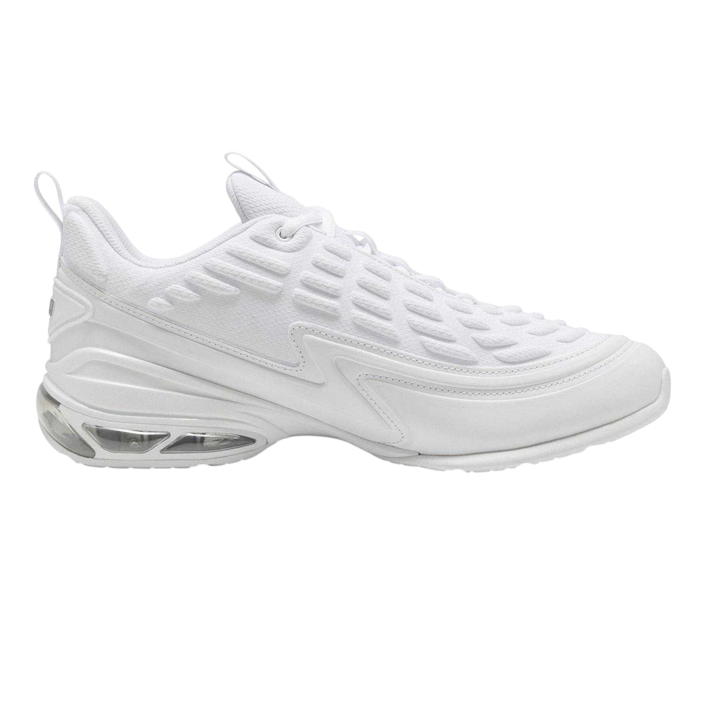 White - Front - Puma Mens Meza Logo Trainers