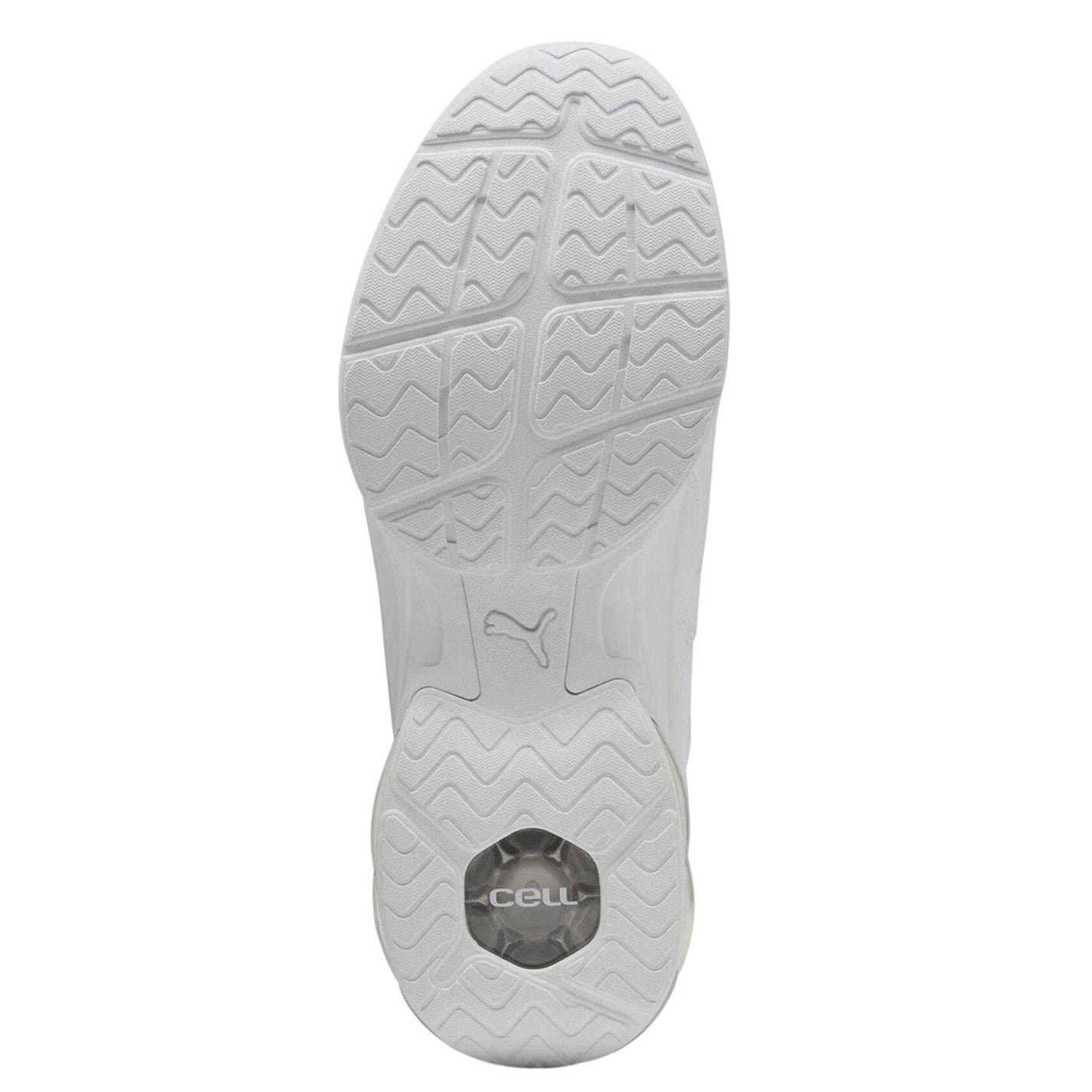 White - Back - Puma Mens Meza Logo Trainers