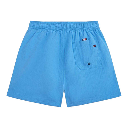 Blue - Back - Tommy Hilfiger Childrens-Kids Swim Shorts