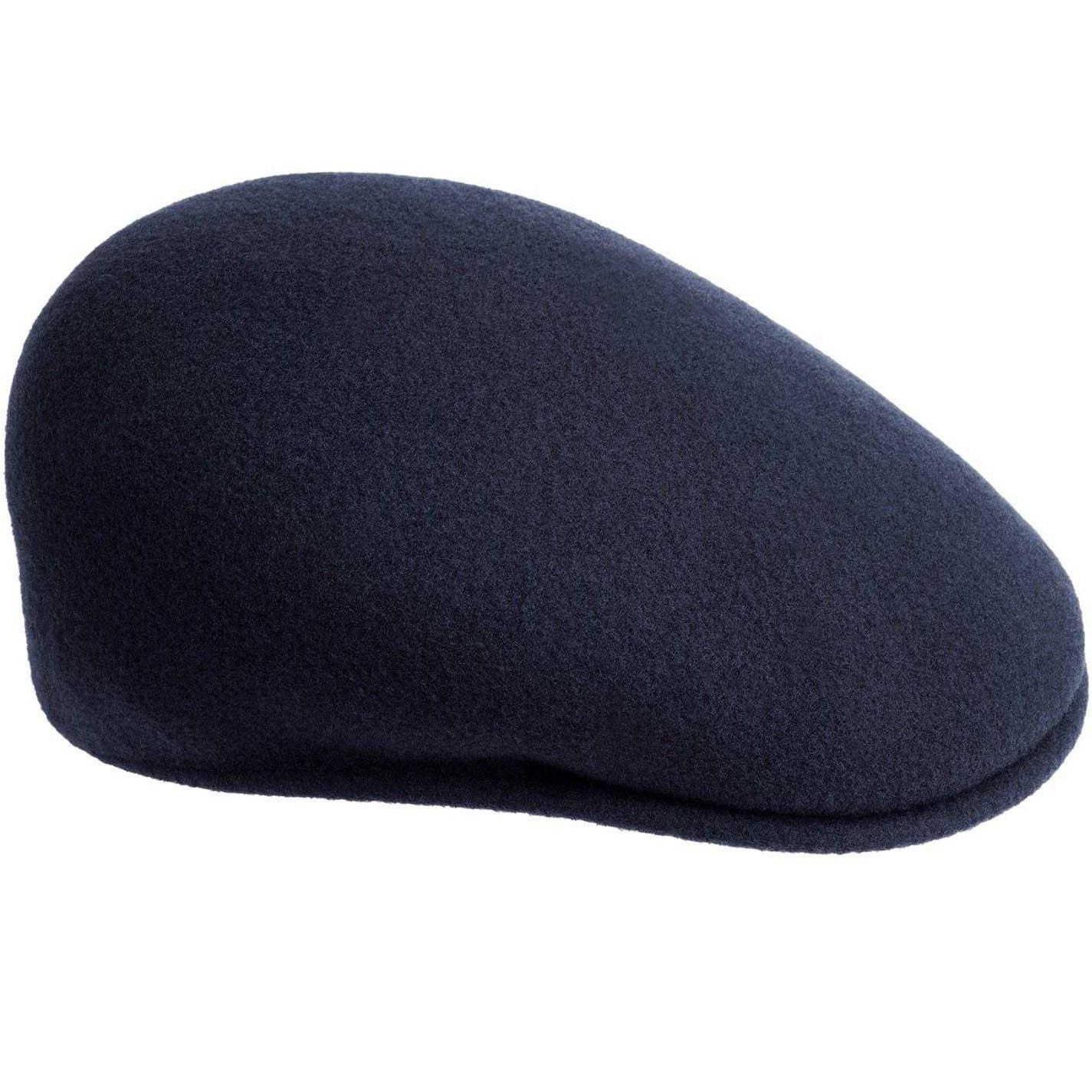 Dark Blue - Front - Kangol Unisex Adult 504 Wool Flat Cap
