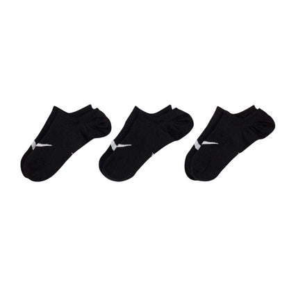 Black-White - Back - Nike Womens-Ladies Everyday Plus Trainer Socks (Pack of 3)