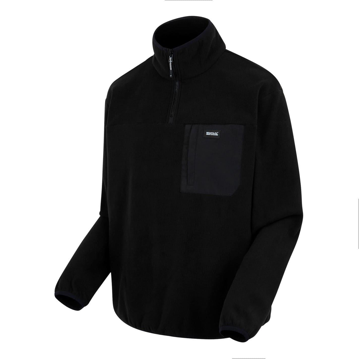 Black - Side - Regatta Unisex Adult Frankie Funnel Neck Sweatshirt
