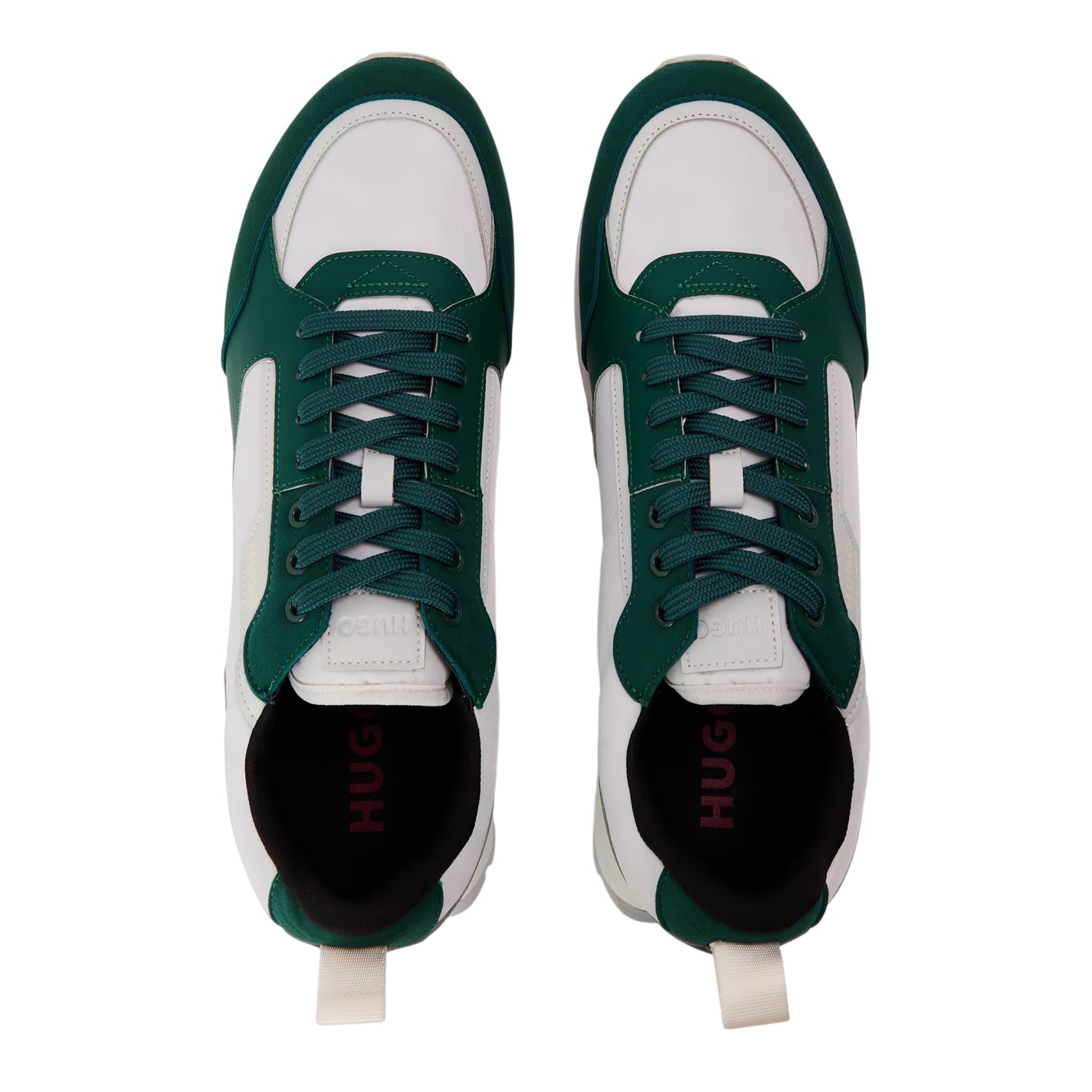 Green - Side - Hugo Mens Icelin Bamboo Trainers