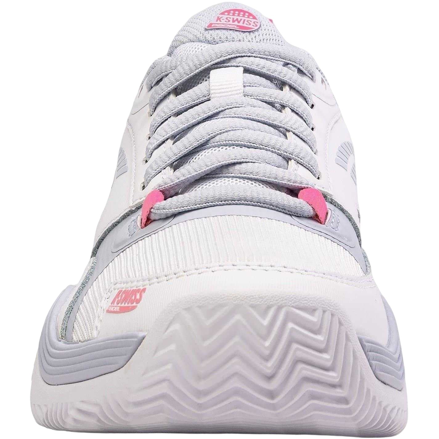 White-Pink - Pack Shot - K-Swiss Womens-Ladies SpeedEx Padel Shoes