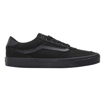 Black - Front - Vans Mens Brooklyn Canvas Low Trainers