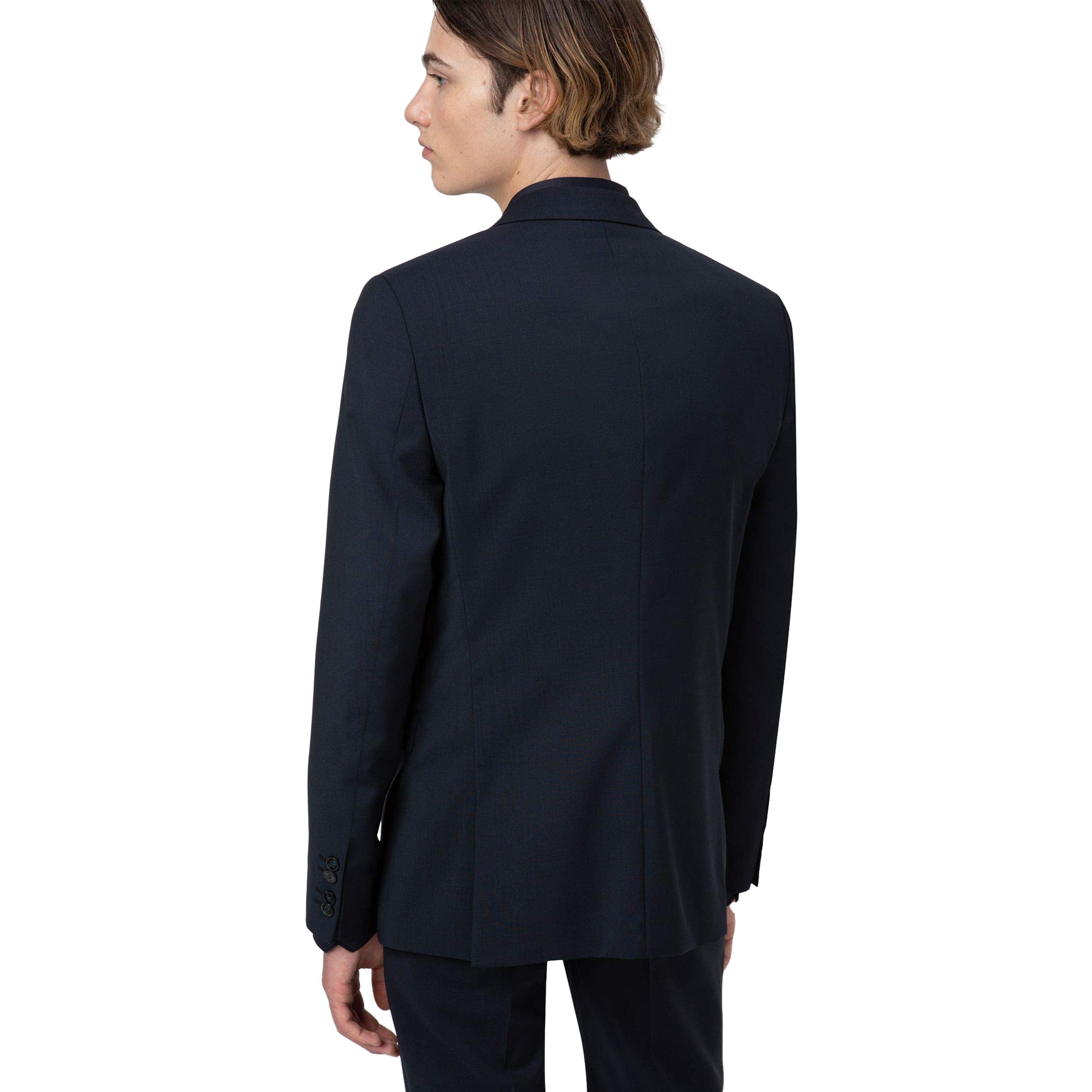 Dark Blue - Back - Hugo Mens AldonS Blazer