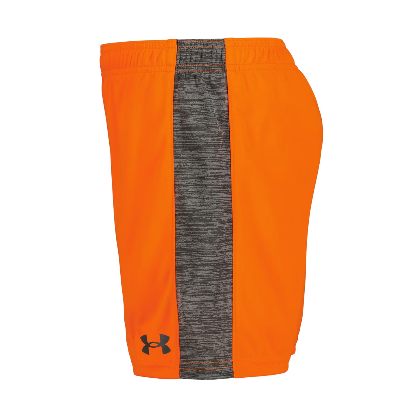 Orange-Grey - Side - Under Armour Boys Tech Large Logo T-Shirt & Shorts Set