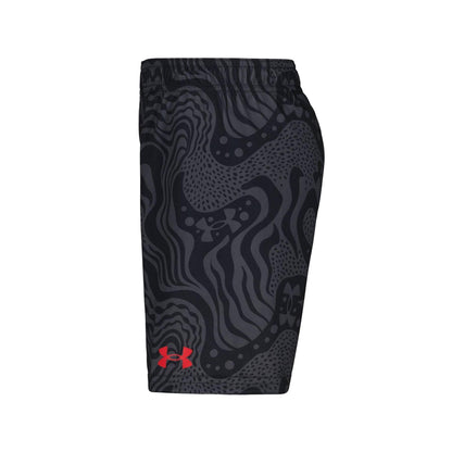 Red-Black - Lifestyle - Under Armour Boys Tech Large Logo T-Shirt & Shorts Set