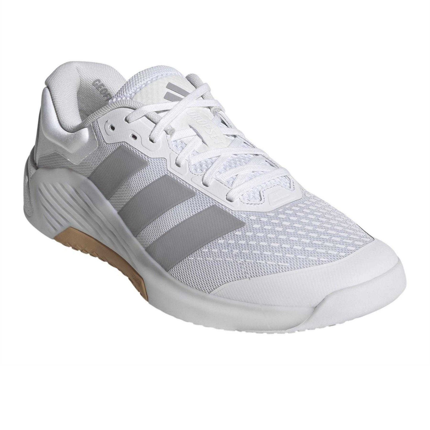 White-Silver - Pack Shot - Adidas Mens Dropset4 Pwr Logo Shoes