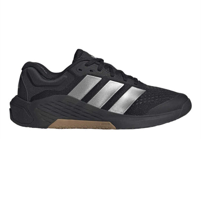 Black-Silver - Front - Adidas Mens Dropset4 Pwr Logo Shoes
