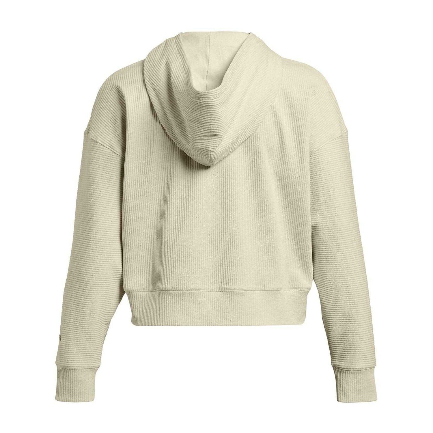 Brown - Back - Under Armour Womens-Ladies Journey Boxy Long-Sleeved Hoodie