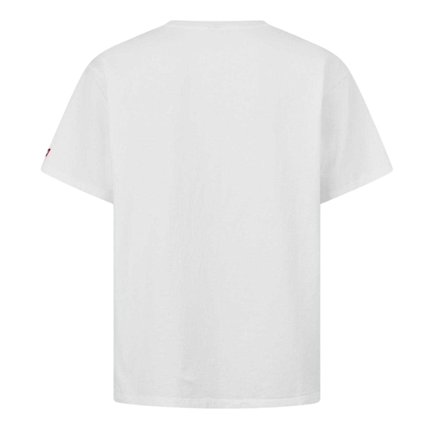 White - Back - Oasis Mens Logo Cotton T-Shirt