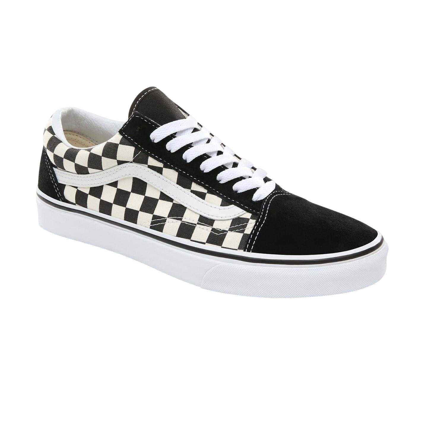 Check - Pack Shot - Vans Womens-Ladies Old Skool Suede Flat Skate Shoes