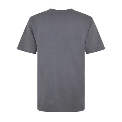 Grey-Green - Back - Adidas Mens Logo Cotton T-Shirt