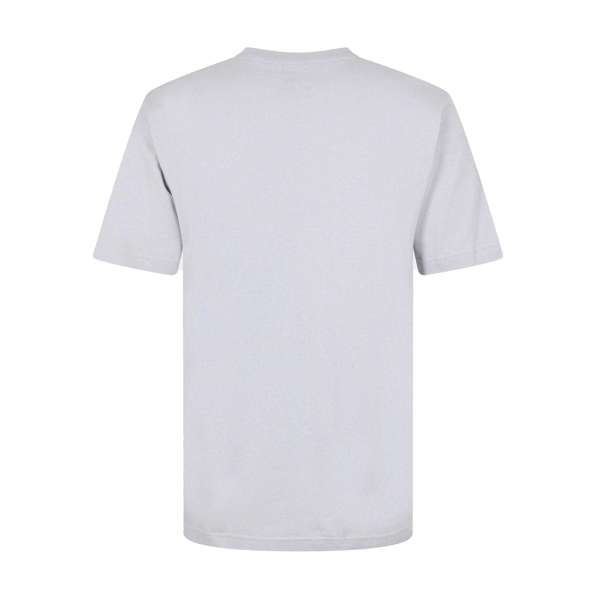 Medium Grey - Back - Adidas Mens Logo Cotton T-Shirt