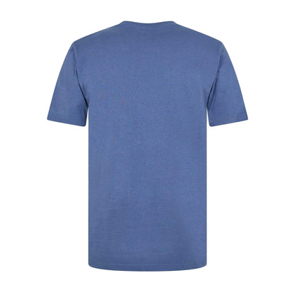 Navy-Teal - Back - Adidas Mens Logo Cotton T-Shirt