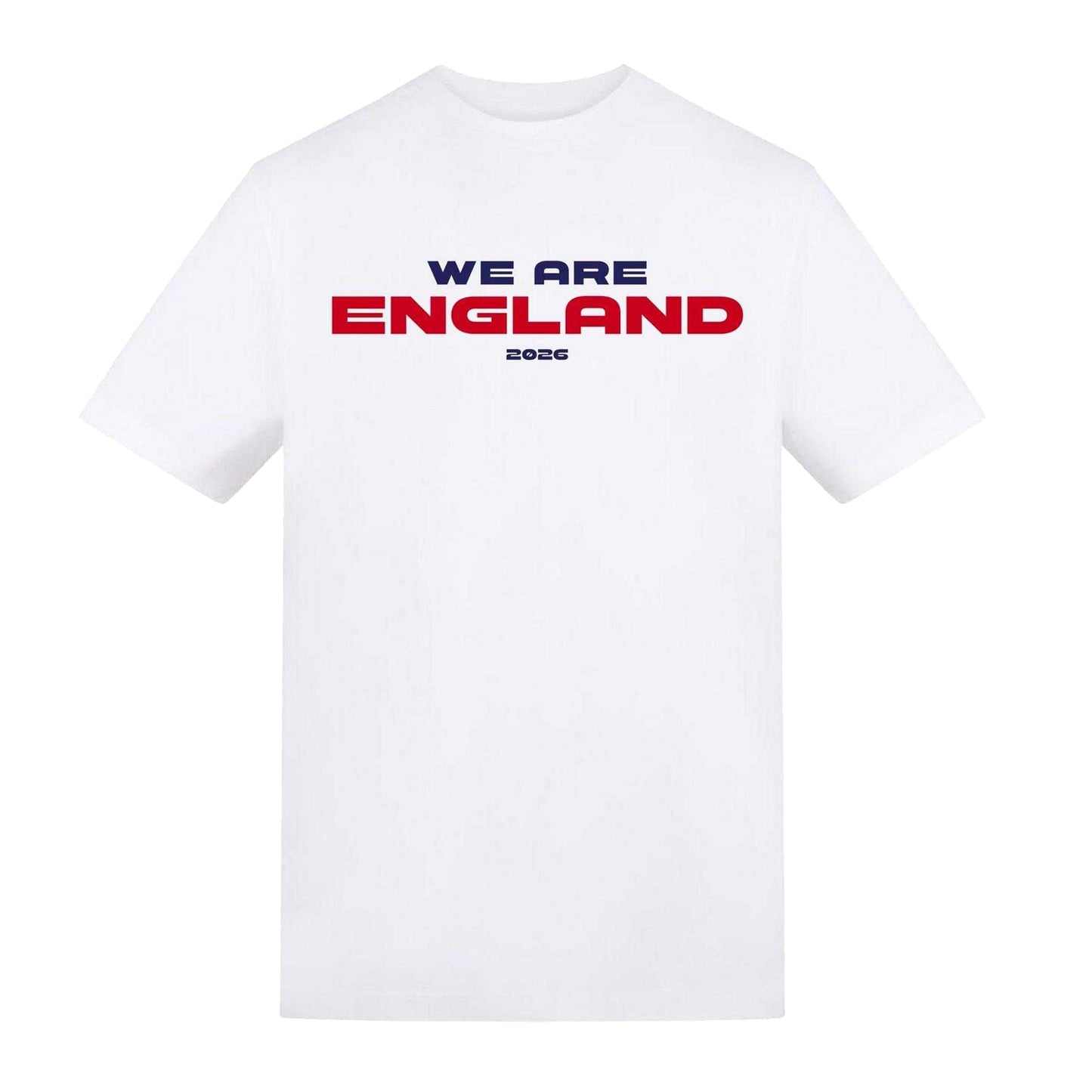 White - Front - AWD Mens We are England 2026 T-Shirt