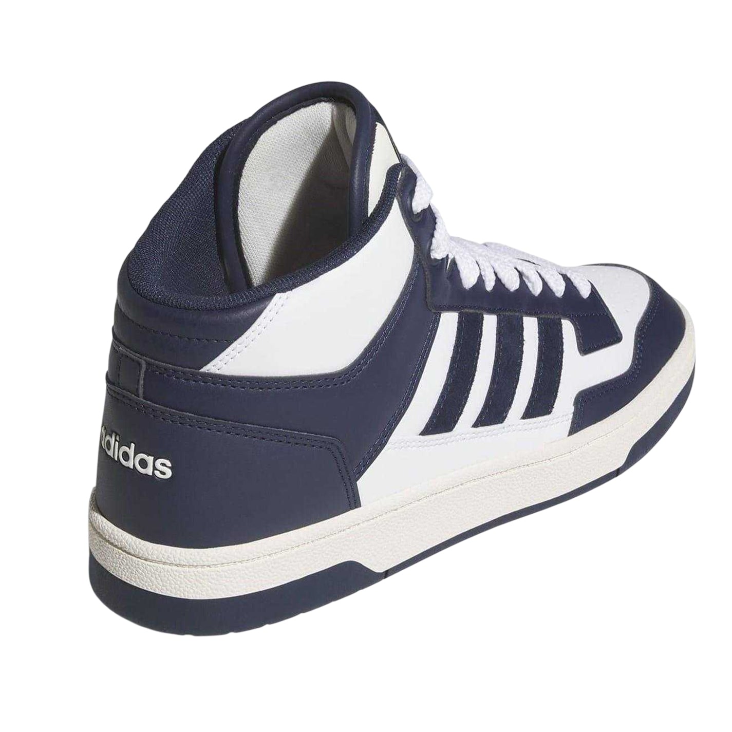 Black-White - Back - Adidas Mens Rapid Court High-top High Top Trainers