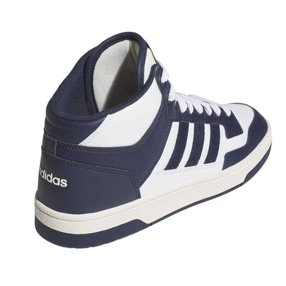 Black-White - Back - Adidas Mens Rapid Court High-top High Top Trainers