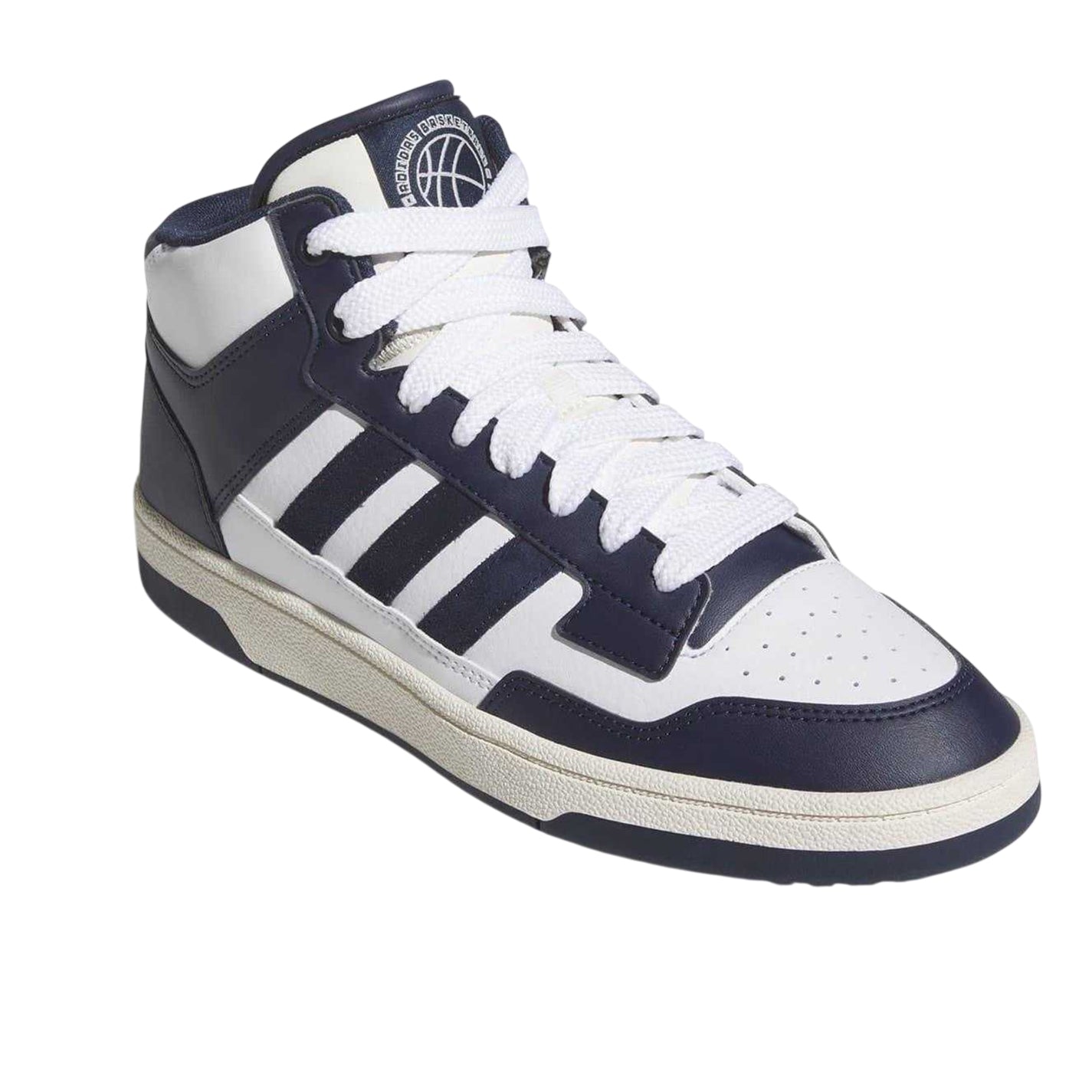 Black-White - Pack Shot - Adidas Mens Rapid Court High-top High Top Trainers
