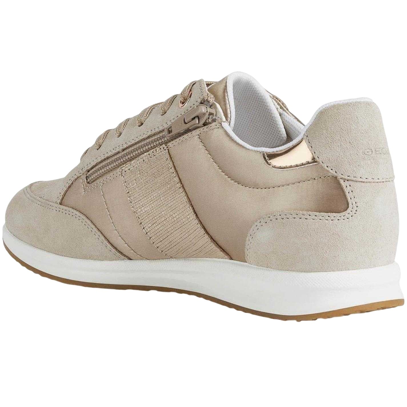Beige-Taupe - Back - Geox Womens-Ladies Avery Trainers