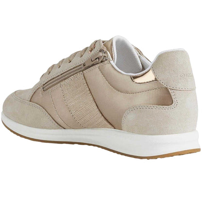 Beige-Taupe - Back - Geox Womens-Ladies Avery Trainers