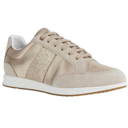 Beige-Taupe - Lifestyle - Geox Womens-Ladies Avery Trainers