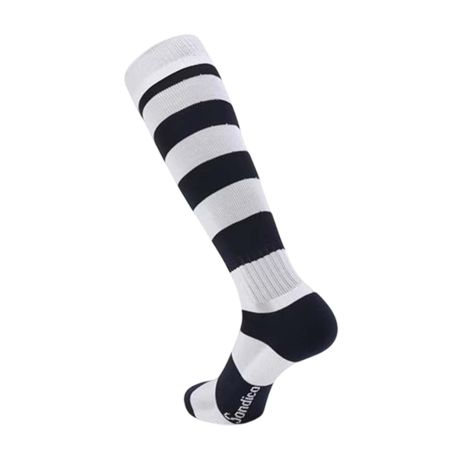 Navy-White - Back - Sondico Childrens-Kids Contrast Striped Football Socks
