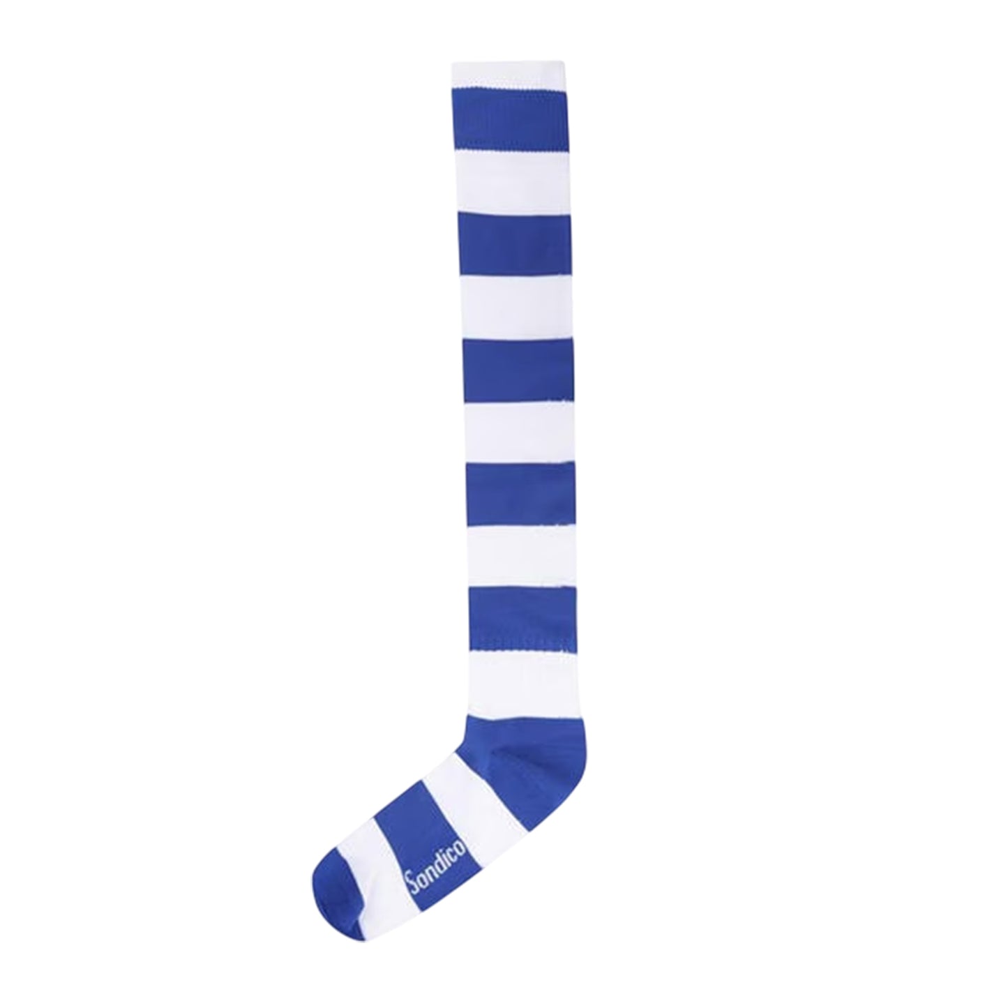Blue-White - Front - Sondico Childrens-Kids Contrast Striped Football Socks