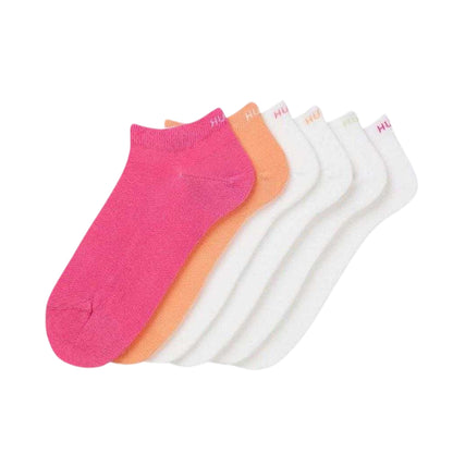 Multicoloured - Front - Hugo Mens Cotton Blend Ankle Socks