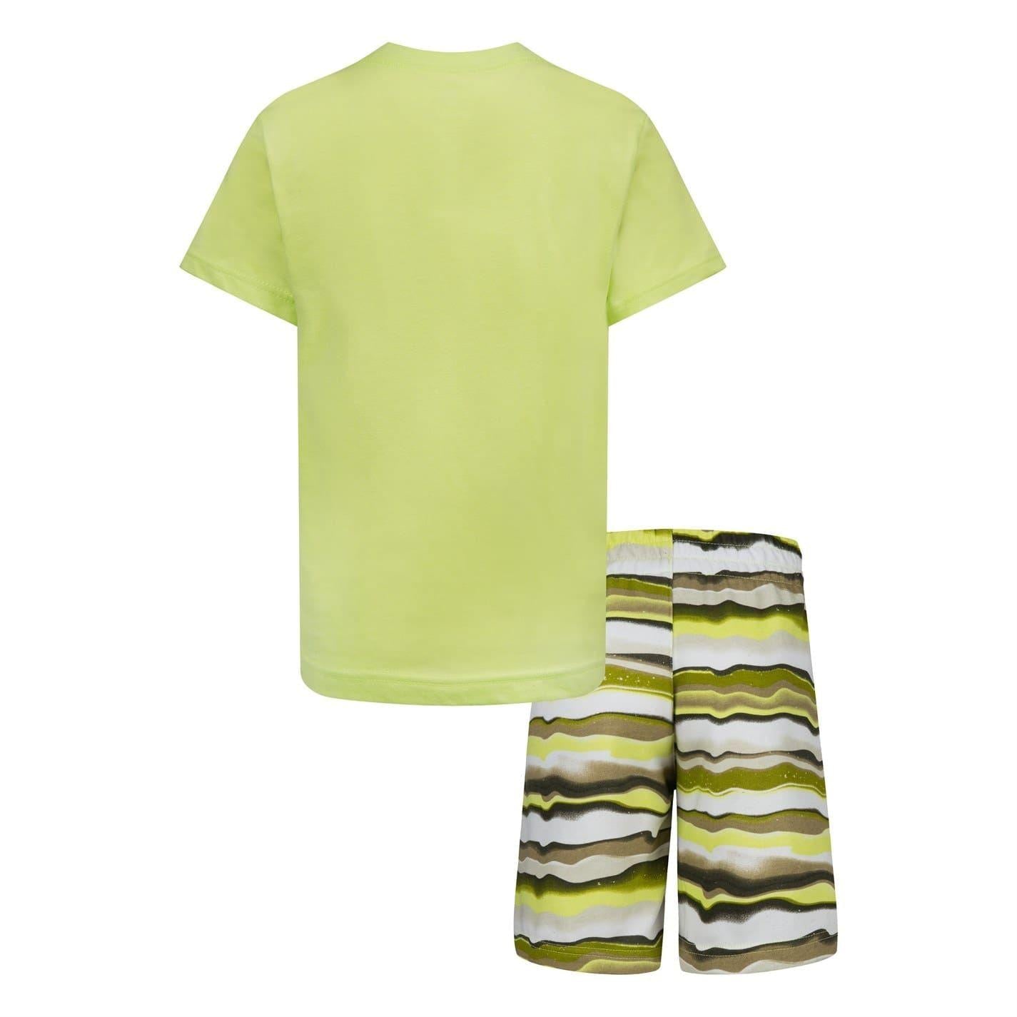 Moss - Back - Nike Childrens-Kids Printed Top & Bottom Set