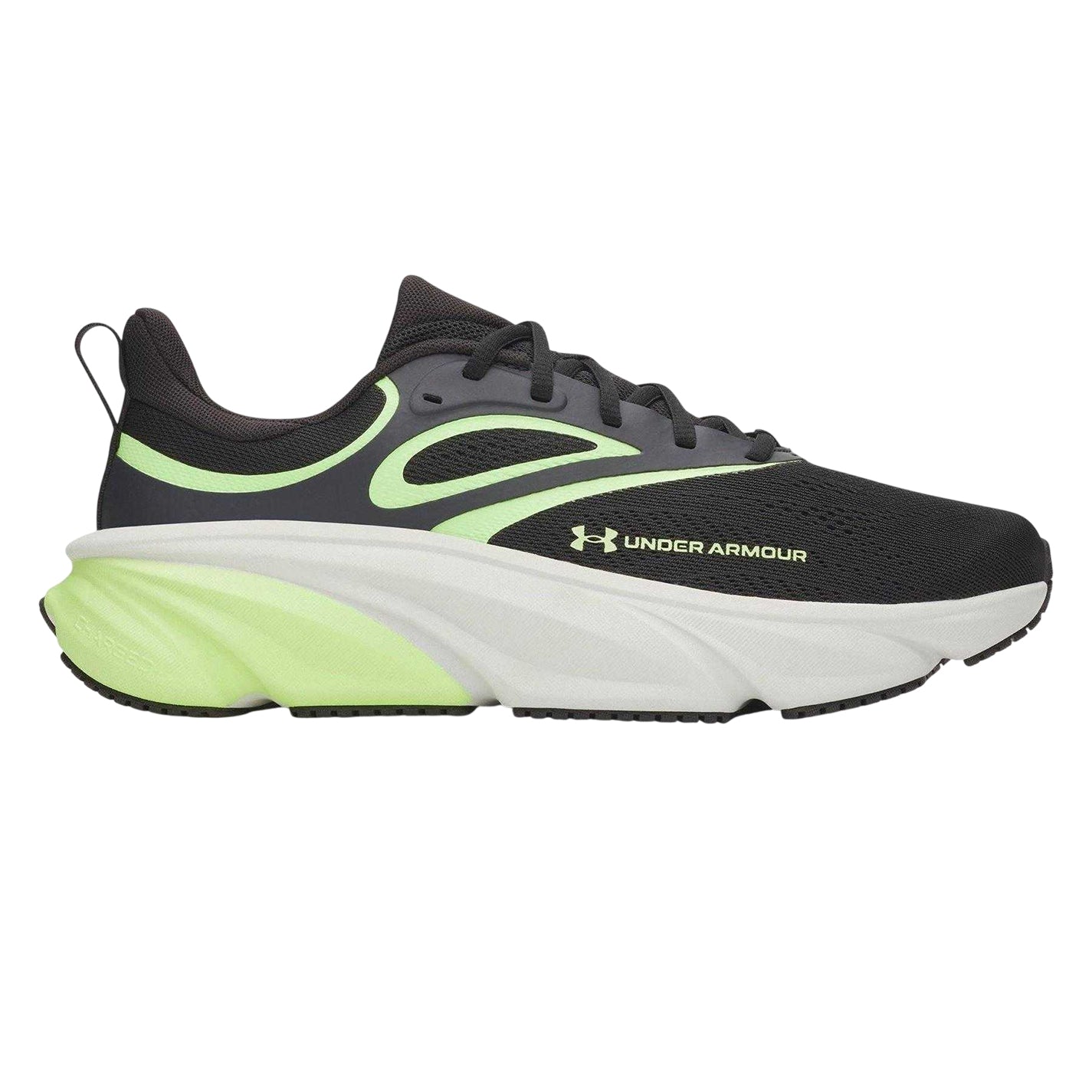 Black-Lime - Front - Under Armour Mens Rogue 6 Trainers