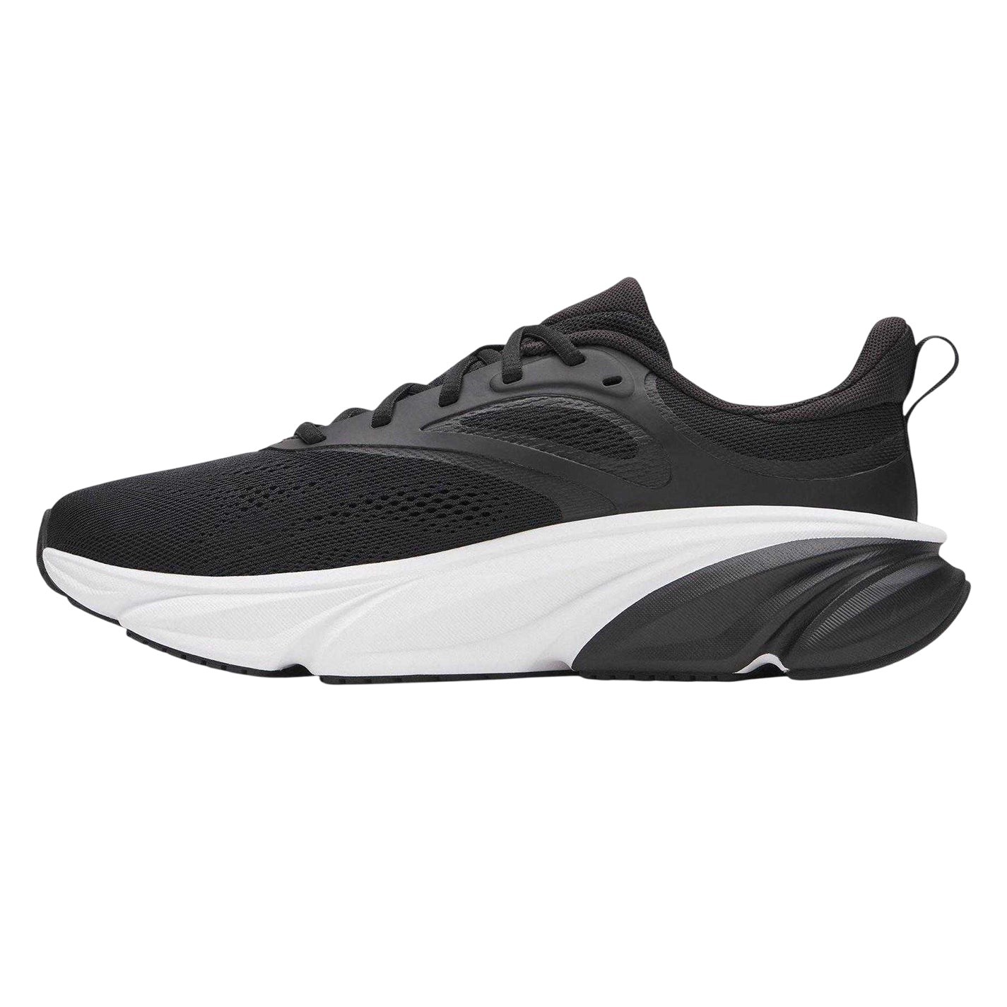 Black-White - Side - Under Armour Mens Rogue 6 Trainers