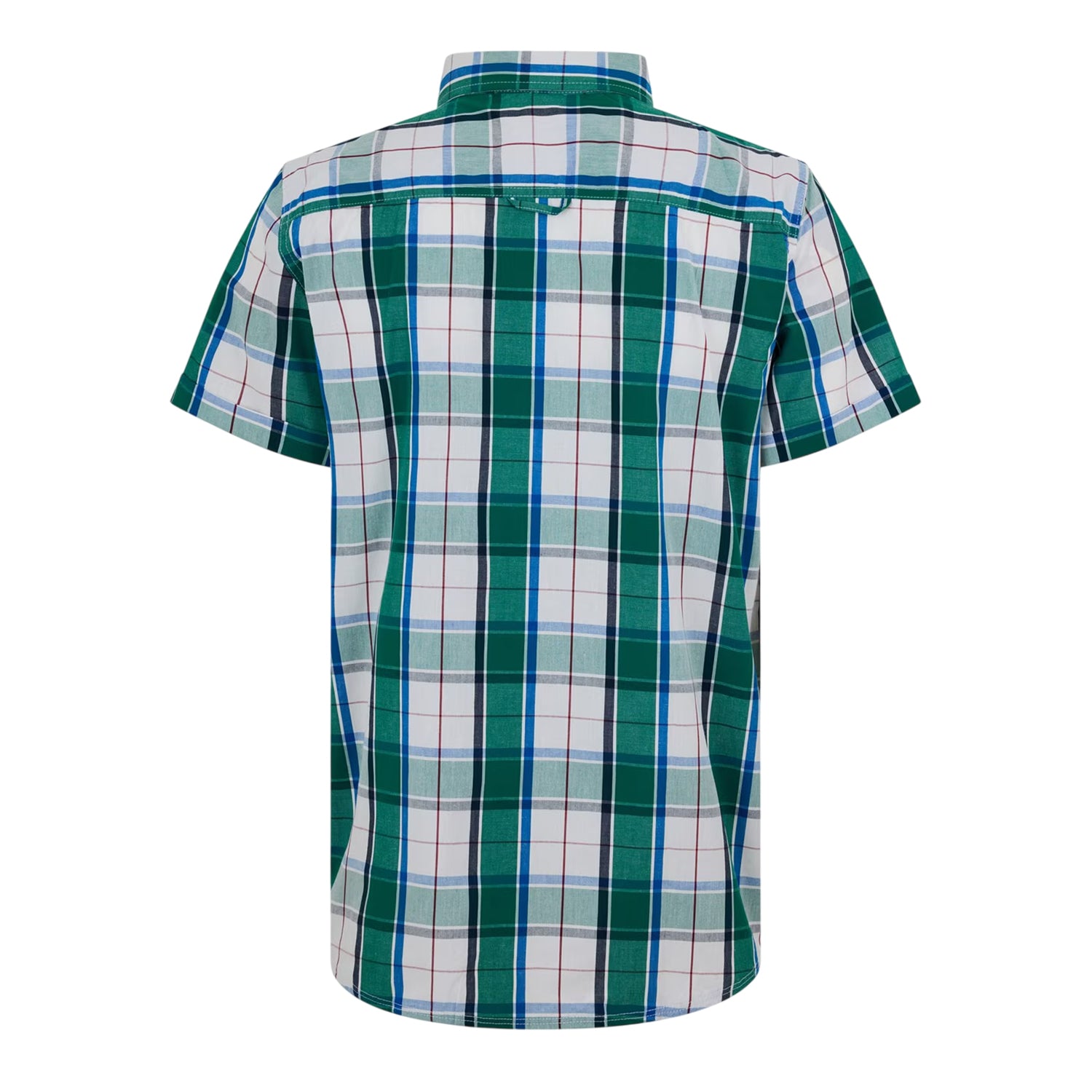 Green - Back - Bench Mens Checked Relaxed Fit Shirt