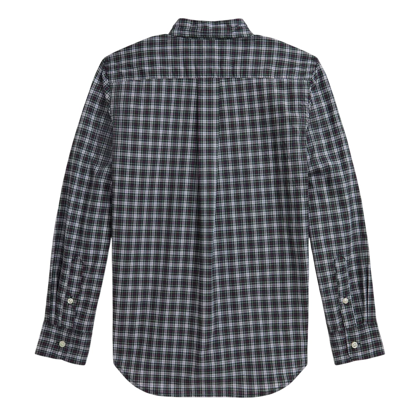 Green-White - Back - Ralph Lauren Childrens-Kids Checked Long-Sleeved Button-Down Shirt