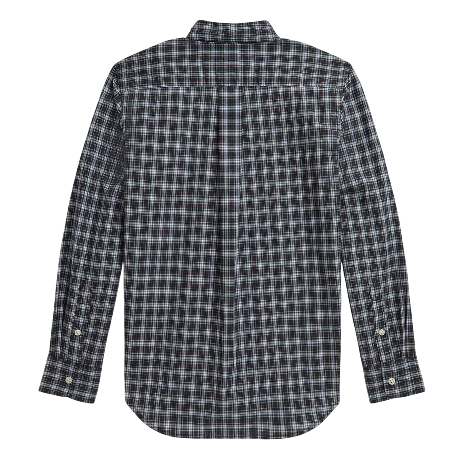 Green-White - Back - Ralph Lauren Childrens-Kids Checked Long-Sleeved Button-Down Shirt