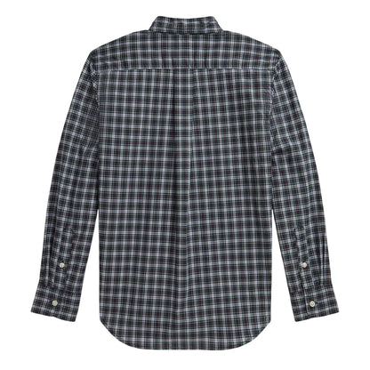 Green-White - Back - Ralph Lauren Childrens-Kids Checked Long-Sleeved Button-Down Shirt