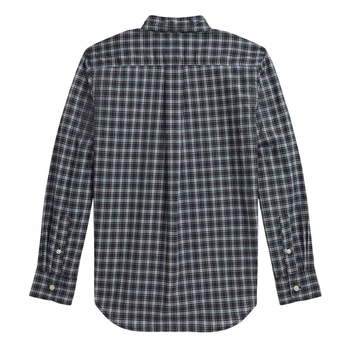Green-White - Back - Ralph Lauren Childrens-Kids Checked Long-Sleeved Button-Down Shirt