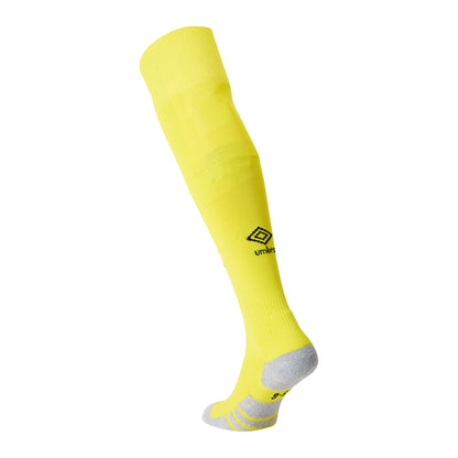 Yellow - Back - Umbro Childrens-Kids Rangers FC Goalkeeper Socks