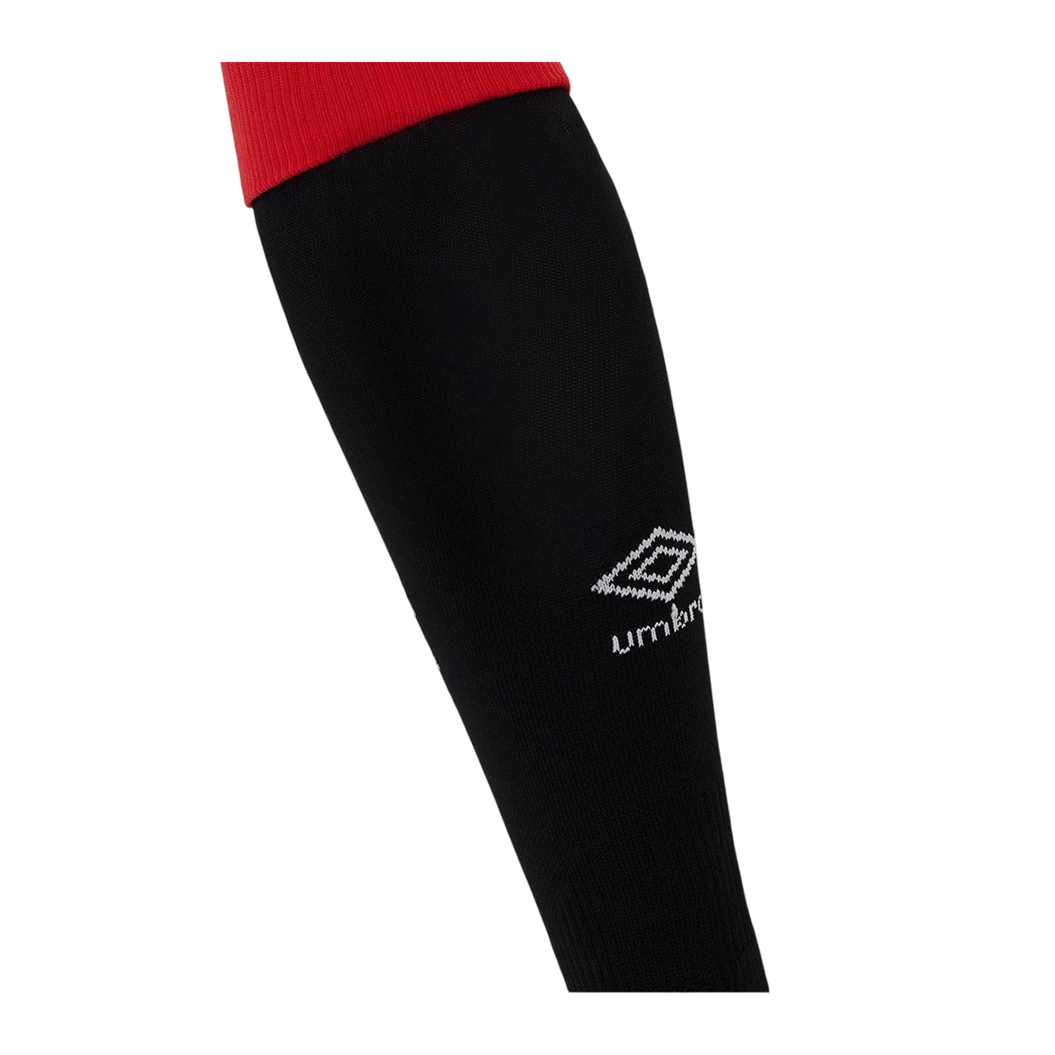 Black-Red - Side - Umbro Childrens-Kids 2025-2026 Rangers FC Home Socks
