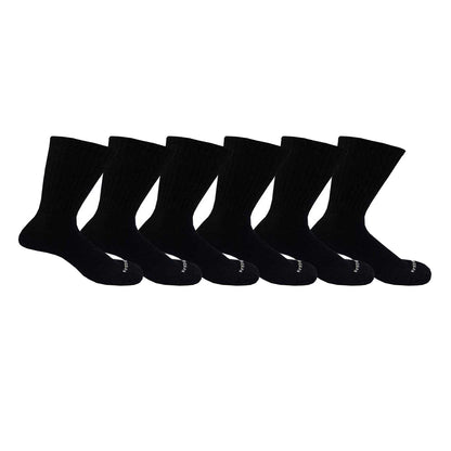Black - Front - Firetrap Mens Logo Crew Socks (Pack of 6)