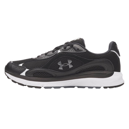 Black-Grey - Back - Under Armour Mens Tech Athletic Leather Trainers