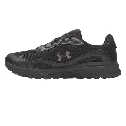 Triple Black - Back - Under Armour Mens Tech Athletic Leather Trainers