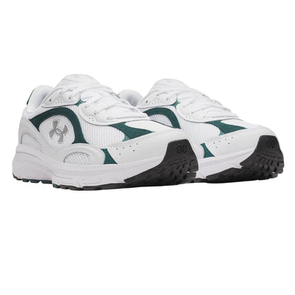 White-Green-Silver - Lifestyle - Under Armour Mens Tech Athletic Leather Trainers