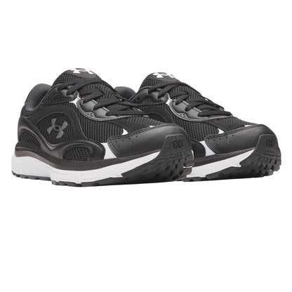 Black-Grey - Lifestyle - Under Armour Mens Tech Athletic Leather Trainers