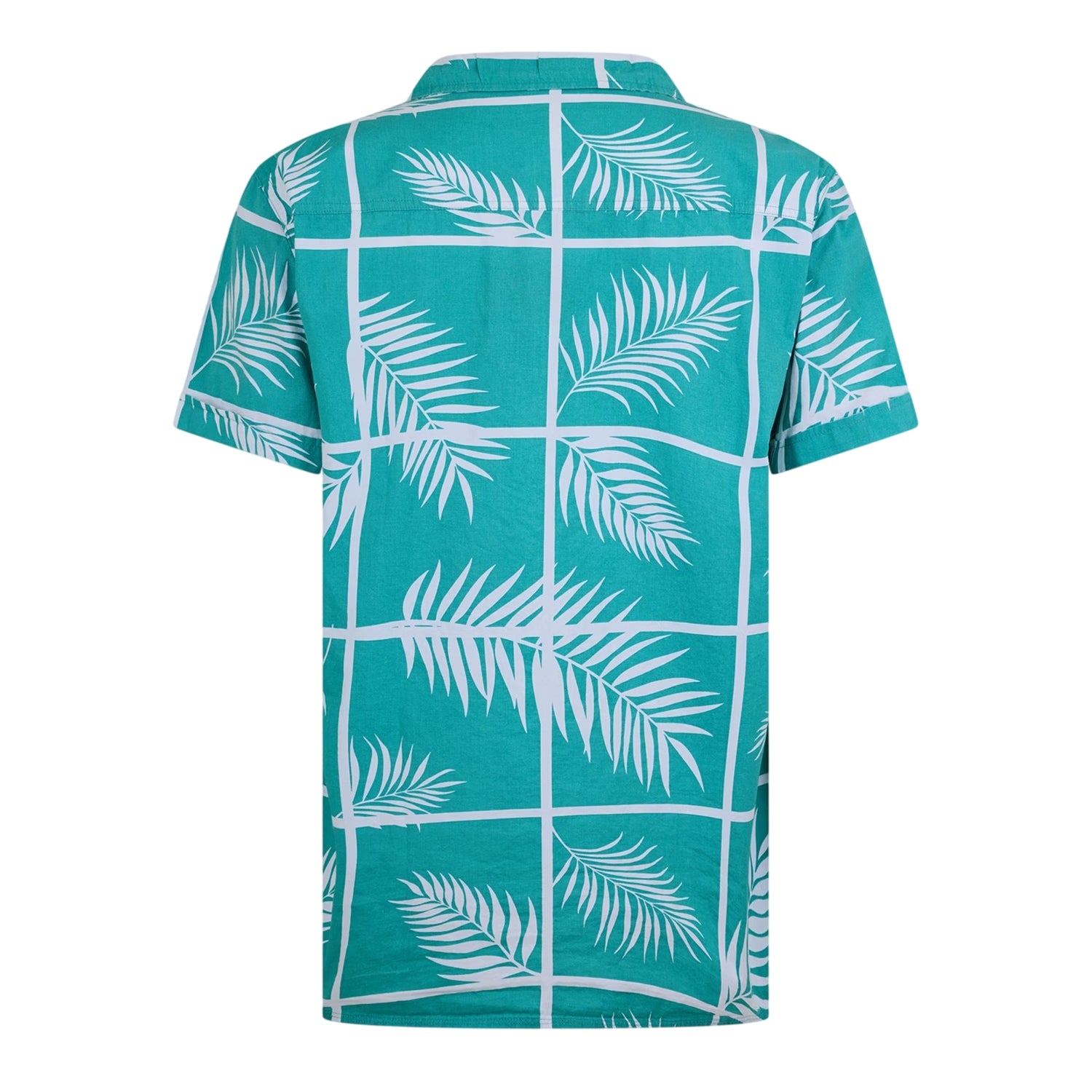 Sea Green - Back - Bench Mens Patterned Tailored Shirt