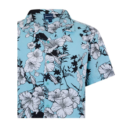 Sky - Side - Bench Mens Floral Relaxed Fit Shirt