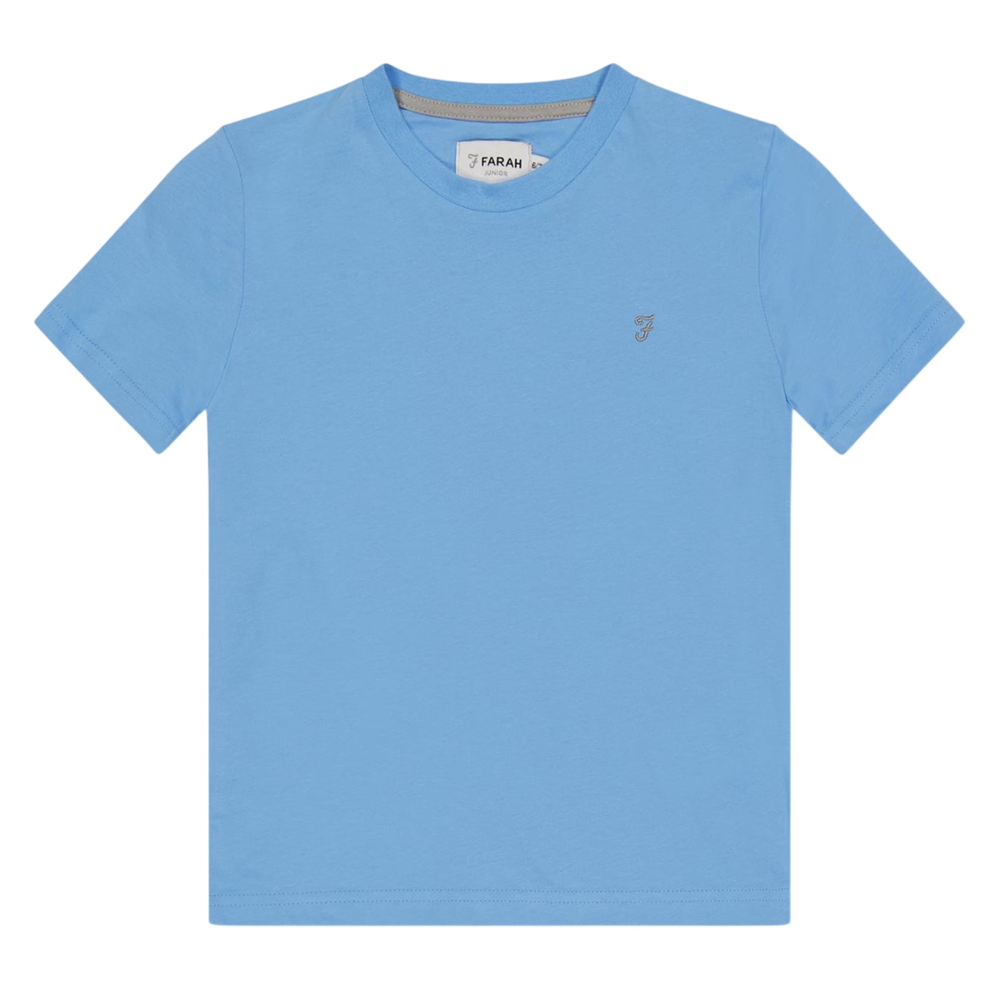 Blue - Front - Farah Childrens-Kids Denny Embroidered Logo T-Shirt